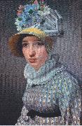 Christoffer Wilhelm Eckersberg Portrat der Anna Maria Magnan oil